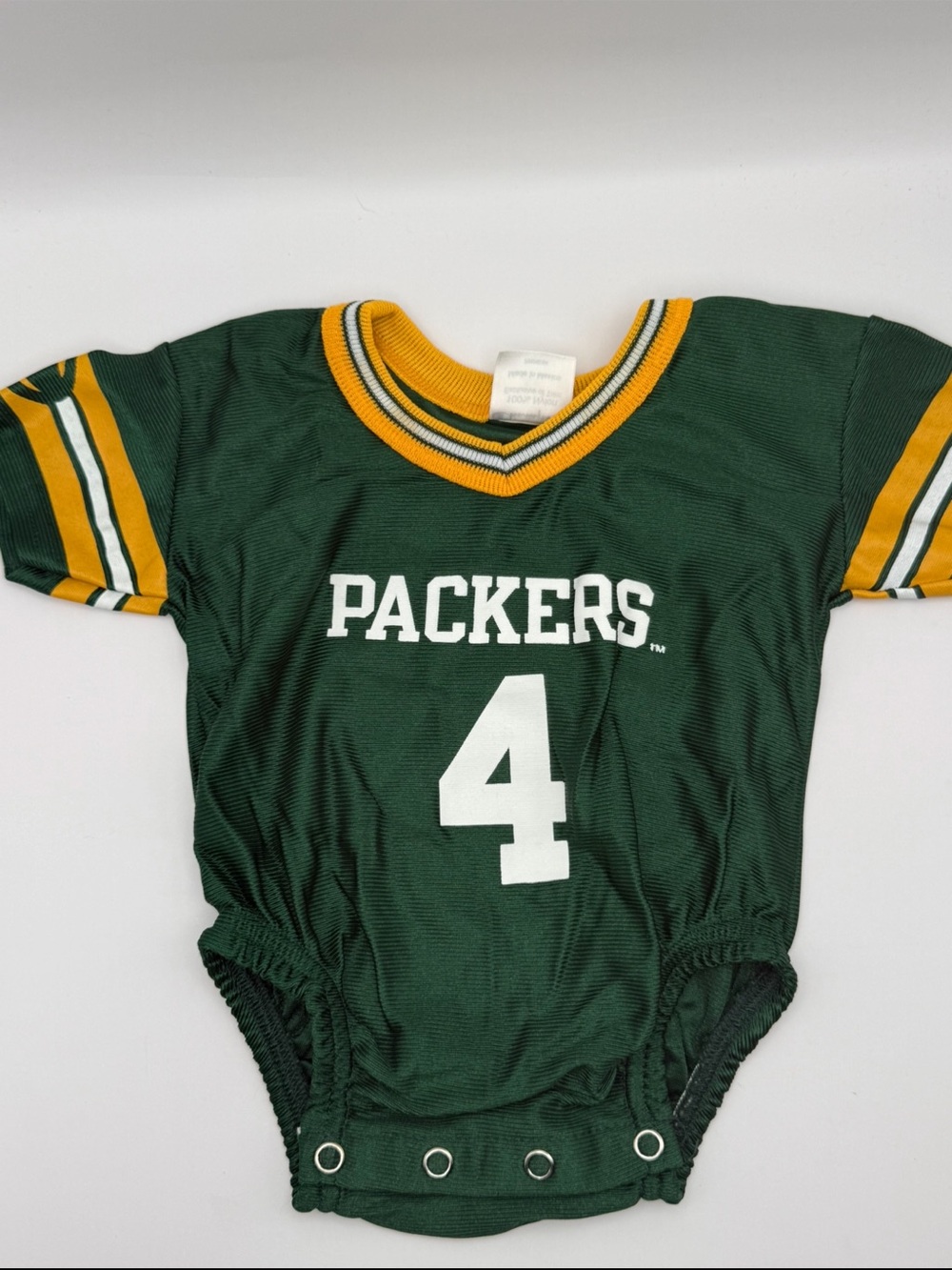 Vintage Champion Green Bay Packers Brett Favre #4 Baby Jersey Bodysuit 6-9M